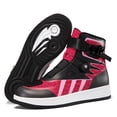 thumbnail image 4 of Bottes et Chaussures de Moto Toutes Saisons pour Hommes et Femmes, Rouge Rose, 43, 4 of 14