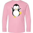 thumbnail image 3 of Inktastic Penguin Long Sleeve Youth T-Shirt, 3 of 5