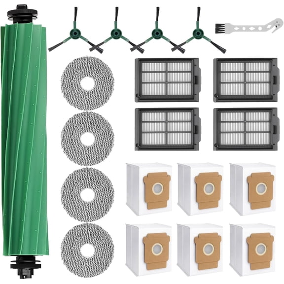 DAEX 20PCS Replacement Parts for iRobot Roomba 405/505 Combo, Accessories Kit with 4 Side Brushes, 4 Filters, 4 Mop Pads & 6 Dust Bags