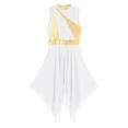 thumbnail image 5 of HULIJA Women's Praise Dance Dresses Sleeveless Worship Dress Liturgical Dancewear White M, 5 of 7