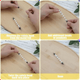 thumbnail image 2 of 50pcs Beadable Keychain Bars, Bead Key Chain Making Kit Keychain Accessories Charms Beads DIY Blank Metal Keychain, 2 of 5