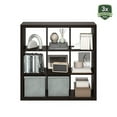 thumbnail image 6 of Furinno Cubicle Extra Thick Frame Decorative Cube Storage Organizer, 9-Cube, Dark Oak, 6 of 6