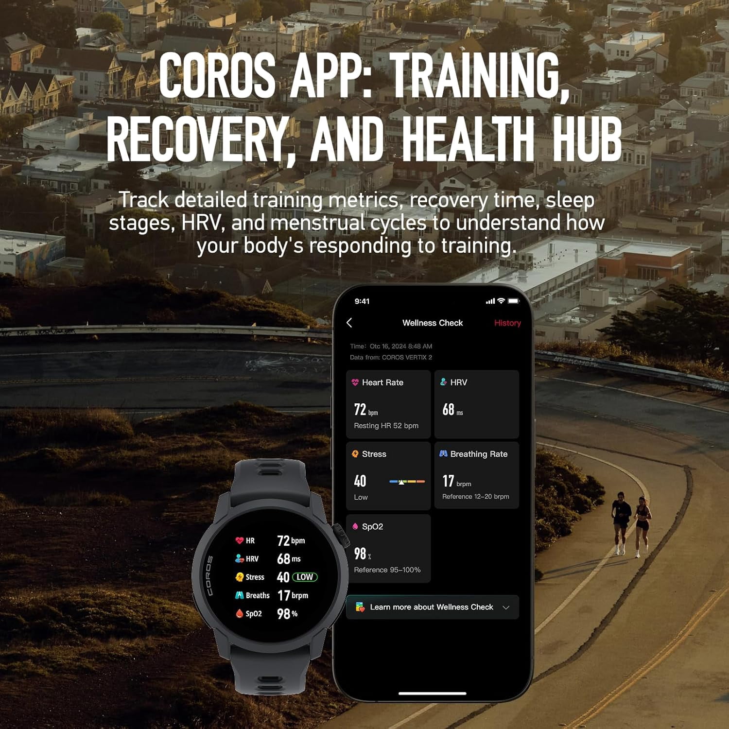 COROS PACE 4 Ultralight Sport GPS Watch, 1.2" AMOLED Touchscreen,19 Days of Daily use, Voice Features, Advanced Training Tools, Accurate GPS, Heart Rate Monitor, Run (Black Silicone)