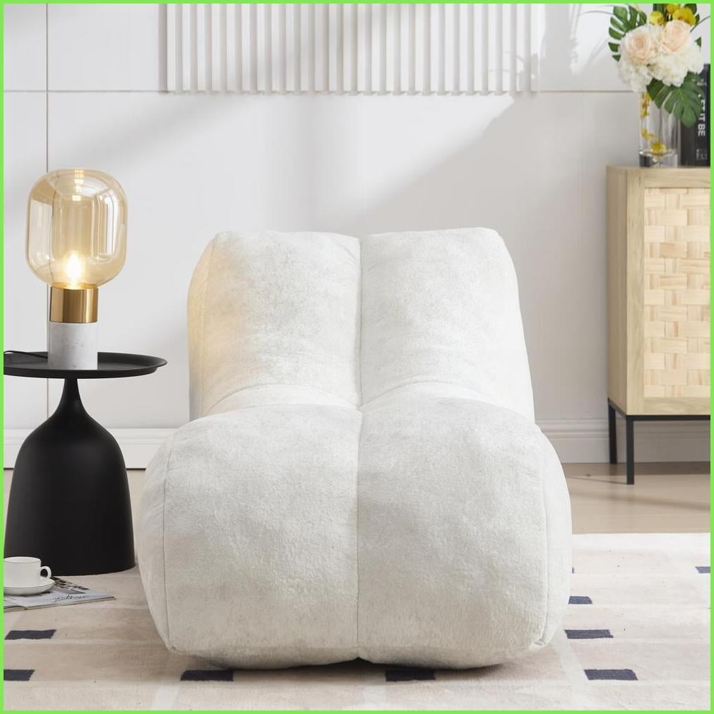 Adult Bean Bag Chair - Plush Comfort for Gaming, Reading & TV | Polyester | Curved
