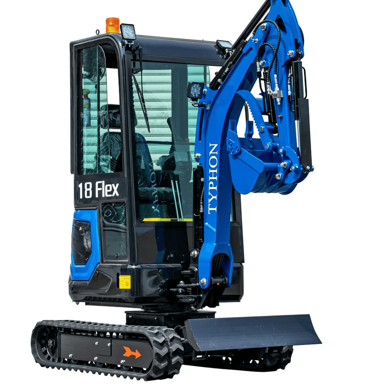 MINIDON TYPHON, Mini Excavator, 18 FLEX PRO, 1.8 Ton with 12 Attachments
