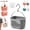(Gray), variant on Hanging Shower Caddy, Portable Shower Basket Organizer with Hook, Plastic Hanging Shower Caddy Portable Storage Tote Box Bin, Shower Caddy Portable Basket for Bathroom Dorm Gym Travel (Pink)