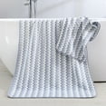 thumbnail image 2 of Bath Towels Set | Extra Thick & Super Soft Highly Absorbent Towels | 55x27 Inches Large Beach & Bath Towel | Striped Pattern for Bathroom, Pool & Spa Use, 2 of 7