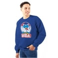 thumbnail image 3 of Tootsie Mr Owl USA American Patriot Sweatshirt for Men or Women Brisco Brands S, 3 of 6
