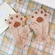 thumbnail image 1 of Guantes de mujer de invierno nuevos y bonitos para estudiantes, de terciopelo grueso con dedos completos y dibujos animados, guantes cálidos para ciclismo, 1 of 6
