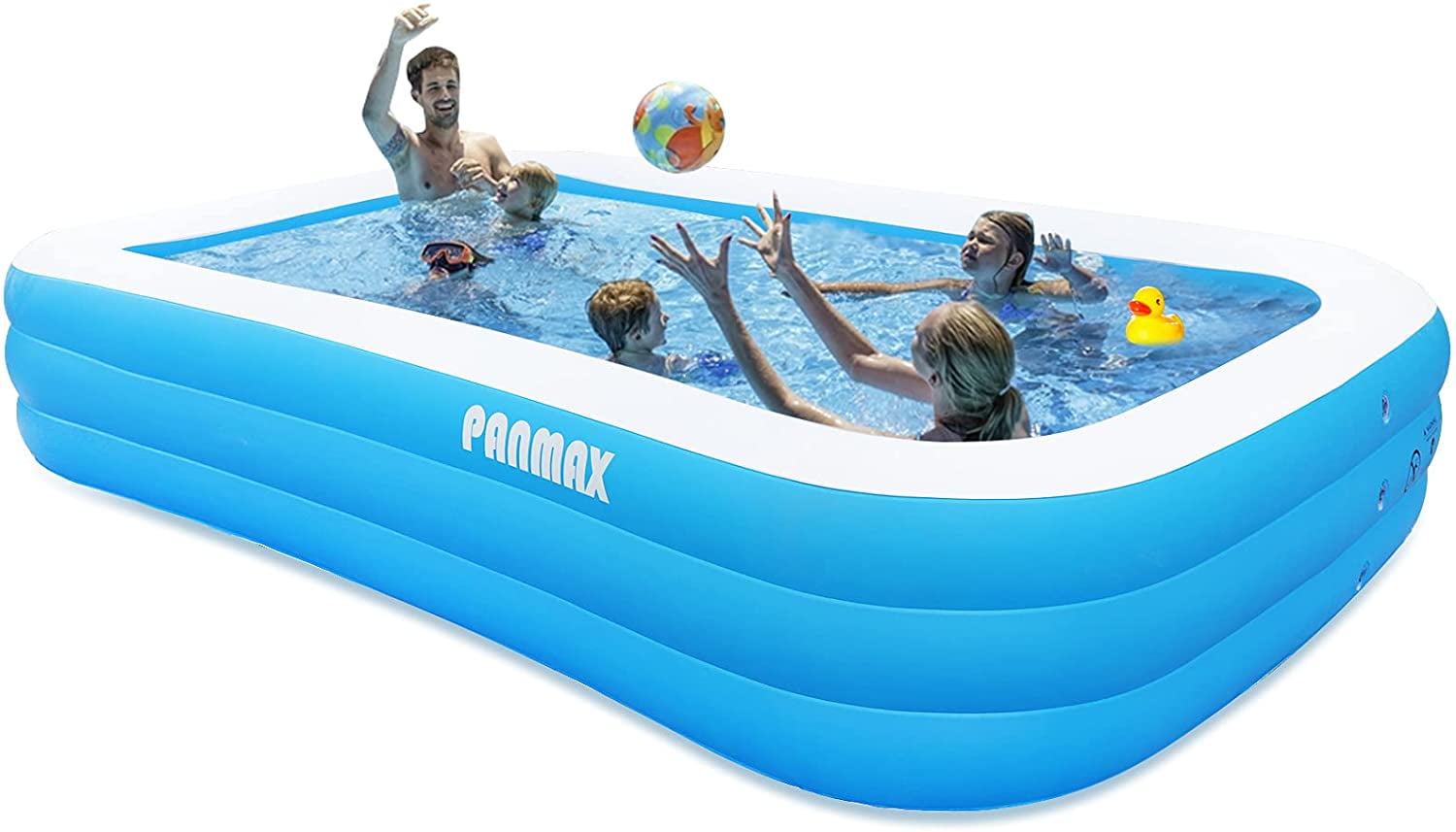 Taiker Inflatable Swimming Pools Backyard 96 x 57 x 21 in Family Lounge Pools Kiddie Pools Babies Outdoor Family Swimming Pool for Kids Toddlers Garden Adults 