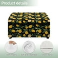 thumbnail image 4 of Xoenoiee Lemon Leaves Print Stretch Ottoman Cover Slipcovers Square for Living Room Foot Stool Covers to Fit Ottoman Foot Rest, Thick Jacquard Fabric with Elastic Bottom, S, 4 of 7