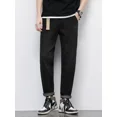 thumbnail image 4 of Pantalones vaqueros rectos para hombre, ropa de trabajo, pantalones vaqueros holgados y holgados para hombre, pantalones azul claro originales 2024, moda coreana grunge Y2k retro, 4 of 5