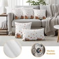 thumbnail image 6 of Thanksgiving Outdoor Waterproof Pillow Covers, Fall Sunflower Ice Cream Pumpkin Leaves Decorative Square Throw Pillowcase Sofa Cushion Sham for Patio/Couch/Chair, 24"x24" 2 Pack, 6 of 8