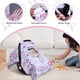 thumbnail image 3 of Fundas para asientos de coche para bebés, fundas para asientos de coche para bebés, fundas para asientos de coche a prueba de patadas para asiento de coche infantil con ventanas de malla transpirable, 3 of 5