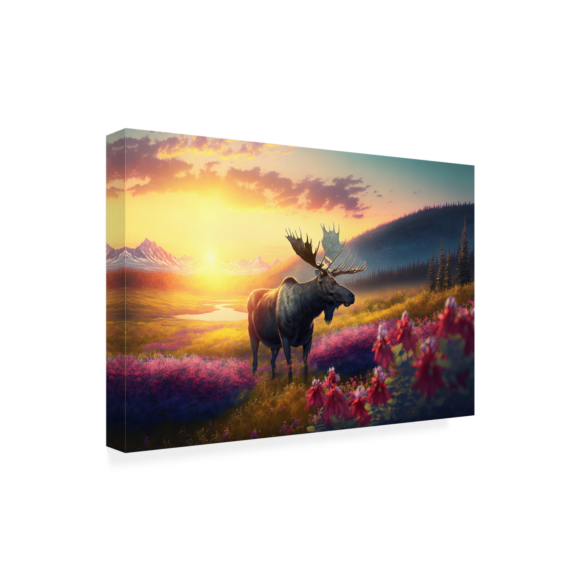Canvas Wall Art - Ray Heere 'North American Wildlife 10' Wall Art for Living Room, Bedroom, or Office Décor by Trademark Fine Art - 32 x 22 Inches