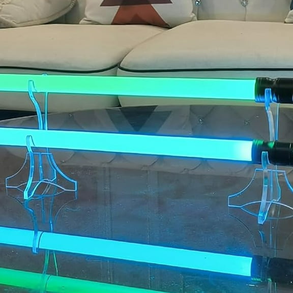 WHAMVOX 2pcs Acrylic Sword Display Rack 2-tiered Display Stand Desk Sword Display Rack Sword Organizer