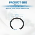 thumbnail image 2 of 200 Pack8mm Round Wire C-Clips, Internal Retaining Ring Circlip, Black, 2 of 6