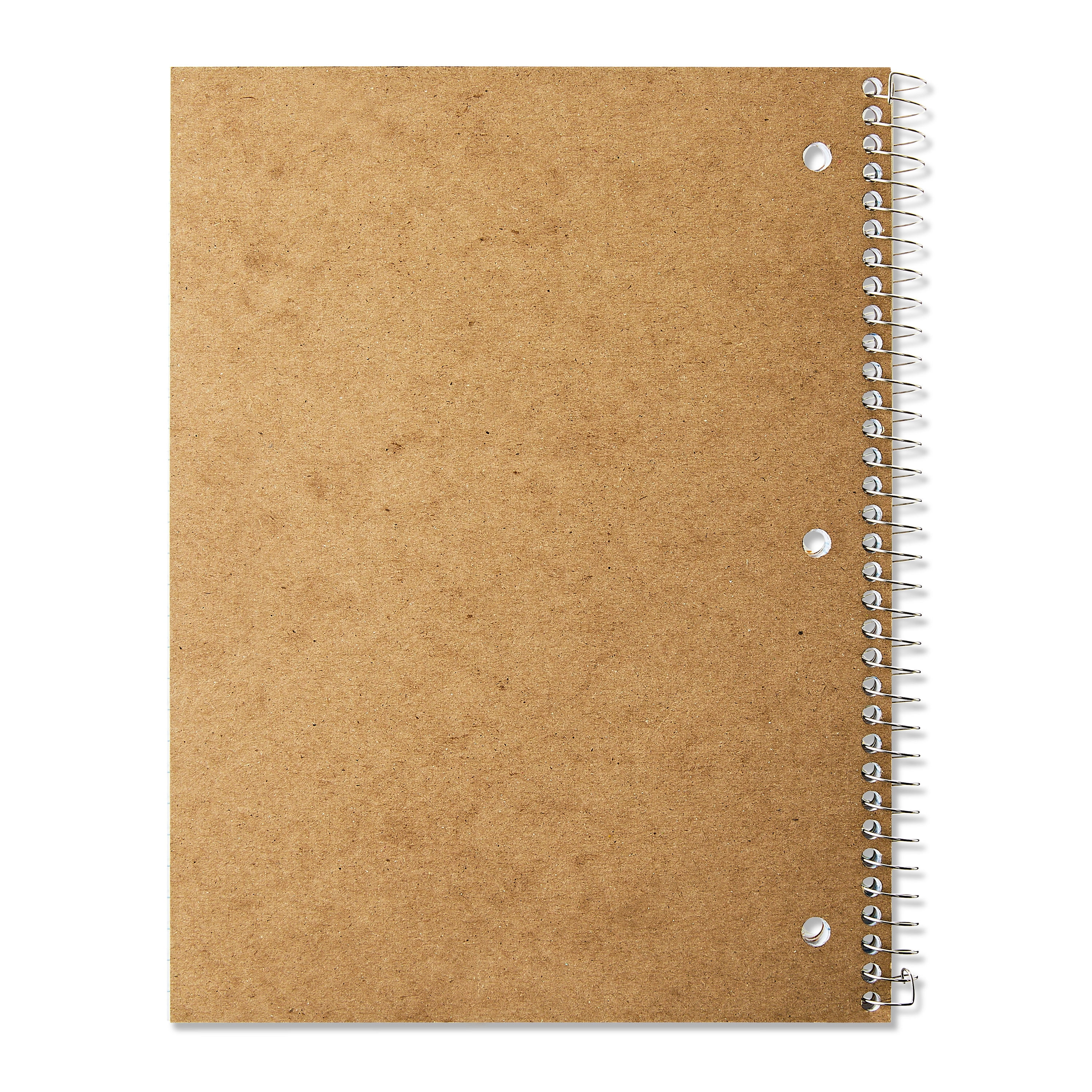 Pen+Gear Wide Ruled 3-Subject Spiral Notebook, Green, 10.5 in x 8 in, 120 Sheets