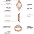 thumbnail image 5 of Fossil Womens Quartz Watch with Stainless Steel Strap, Rose Gold, 18 Model: ES5131, 5 of 5