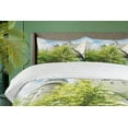 thumbnail image 4 of Ambesonne Wizard Duvet Cover Sets, Witchcraft Castle Japan, 2-King, Green Blue Beige, 4 of 7