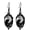 Black, variant on Gothic Halloween Cameo Earrings,Vintage Crystal Glass Witch/Raven/Bat/Tree Dangle Earrings Punk Style Dark Earring Goth Victorian Earring Halloween Jewelry for Women