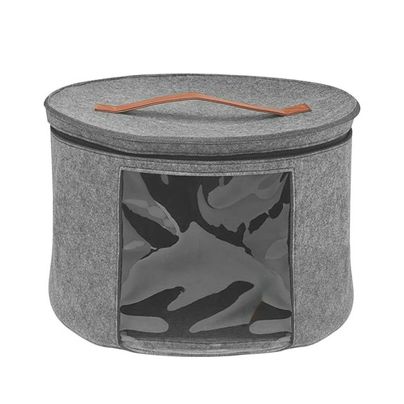 weibbin Hat Box-Hat Boxes for Women Storage Travel Hat Box Large Round Hat Carrier Case Organizer Wide-Brim Cowboy Men Cowboys Caps Clothes Closet Storage Foldable Hat Box with Lids