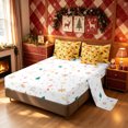 thumbnail image 4 of Erosebridal Kawaii Santa King Bedding, Sleigh Christmas King Bed in a Bag, Orange, Christmas Reversible, 7-Piece, 4 of 6