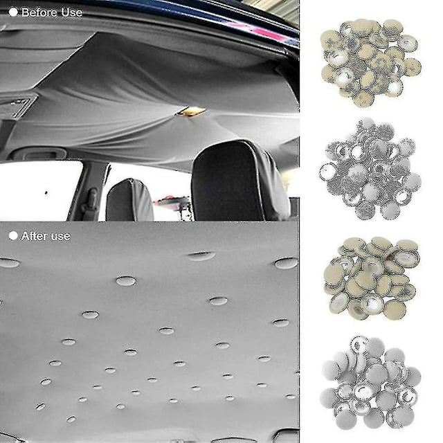 Botón de reparación del techo interior, telas universales para techo de coche, ajuste de nailon, Compatible con todos los coches