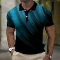 thumbnail image 2 of Rrunsv Polo T-Shirts for Men Men's Casual Polo Shirts Classic Button Basic Short Sleeve Shirt Solid Color Tees Sky Blue,S, 2 of 5