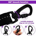 thumbnail image 4 of Rope Dog Leash 5 FT: Heavy Duty Leashes with Swivel Lockable Hook Reflective Threads Bungee and Padded Handle - Dog Lead for Large Small Medium Dogs Outside Walking Hiking Purple, 4 of 7