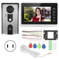 thumbnail image 2 of Timbre con vídeo, timbre con vídeo LCD de 7 pulgadas, portero impermeable, seguridad para el hogar, construido para durar Jadeshay A, 2 of 8