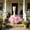 Pink#1082, variant on Rwvbm Summer Porch Goose Outfit for 23 Inch Tall Cement Statues, Cute Adorable Dress and Hat Set for Outdoor Garden Yard Lawn Patio Decor