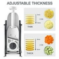 thumbnail image 6 of ONCE FOR ALL Mandoline Food Slicer, Adjustable Slices 0.1-8mm, Gray, 6 of 9