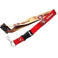 thumbnail image 2 of NFL San Francisco 49ers Team Logo Reversible Lanyard Keychain, 2 of 3