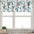 thumbnail image 3 of Ambesonne Vikings Valance & Curtain, Viking Faces Woodland, 55"x30", Dark Grey Sky Blue, 3 of 7