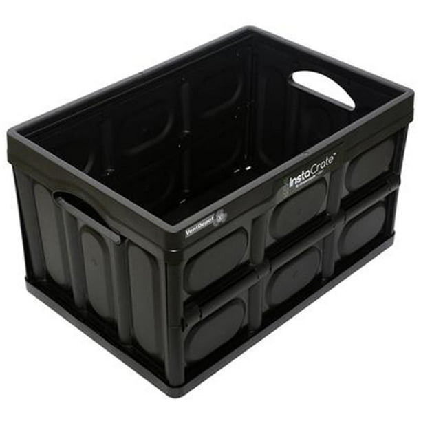 Caja Organizadora Plegable VentDepot InstaTrunk 1 Pza 10kg 53x36x29cm Apilable y colapsable Color negro