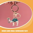 thumbnail image 2 of Miangastore Animal Keyring Zinc Alloy Multi Color Camel Shape For Key Owners And Travel 2Pcs, 2 of 9