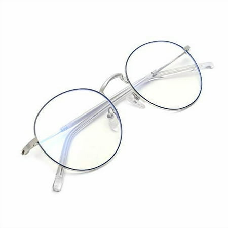 ZÉRO D Blue Light Glasses Round Blue Light Blocking Glasses Computer Gaming/TV/Phones Anti Eyestrain For Men Women 1903