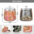 thumbnail image 2 of Yayeee Ashtray with Lid for Cigarette Smokeless Stainless Steel Home Ash Holder, Abstract Pink Flowers, 2 of 7