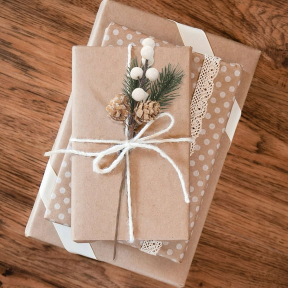 HONITANO 10Pcs White Artificial Flower Decor For Christmas And Home Decor