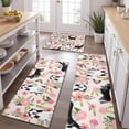 thumbnail image 2 of Husky and Pink Pioneer Flower Kitchen Rugs Sets Of 3,Kitchen Runner Rugs Non Skid Washable,Decorative Kitchen Floor Mats for Kitchen,Sink,Laundry,17"x30"+ 17"x47" + 17"x59", 2 of 6