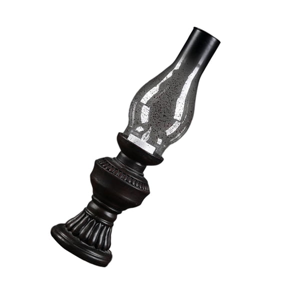 FRCOLOR  Kerosene Lamp Candle Lantern Vintage Home Decor Retro Black