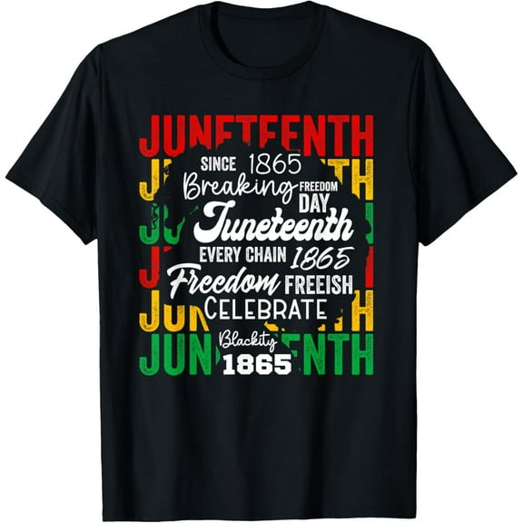 Juneteenth_Shirt Outdoor Tops Sports T-shirt Casual Graphics Tops Gift Tee Medium Man Women