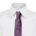 thumbnail image 2 of Floral Necktie, Monochrome Lilac Flowers, Dress Tie, 3.7", Lilac and Pale Purple, by Ambesonne, 2 of 3