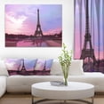 thumbnail image 1 of Paris Eiffel Towerin Ton Violet - Impression sur Toile Photographie de Paysage, 1 of 3