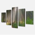 thumbnail image 2 of Forêt Verte en Brume Panorama - Impression sur Toile Paysage, 2 of 3