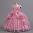 thumbnail image 6 of AWZXDE Sparkling Girls Formal Party Dress with Elegant Sequin and Embroidery Detailing for Pink, 6 of 9