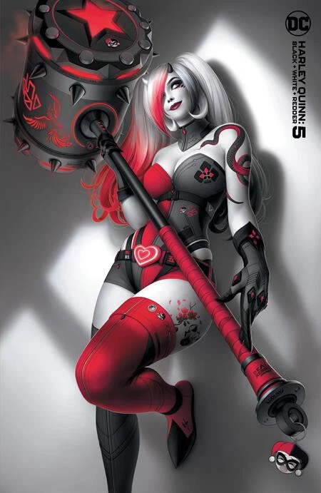 HARLEY QUINN: BLACK WHITE REDDER #5 (WARREN LOUW VARIANT)(2023)