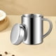 thumbnail image 5 of Taza de camping térmica para bebidas, fácil de limpiar, para té y café, de acero inoxidable 400 ml, 5 of 8
