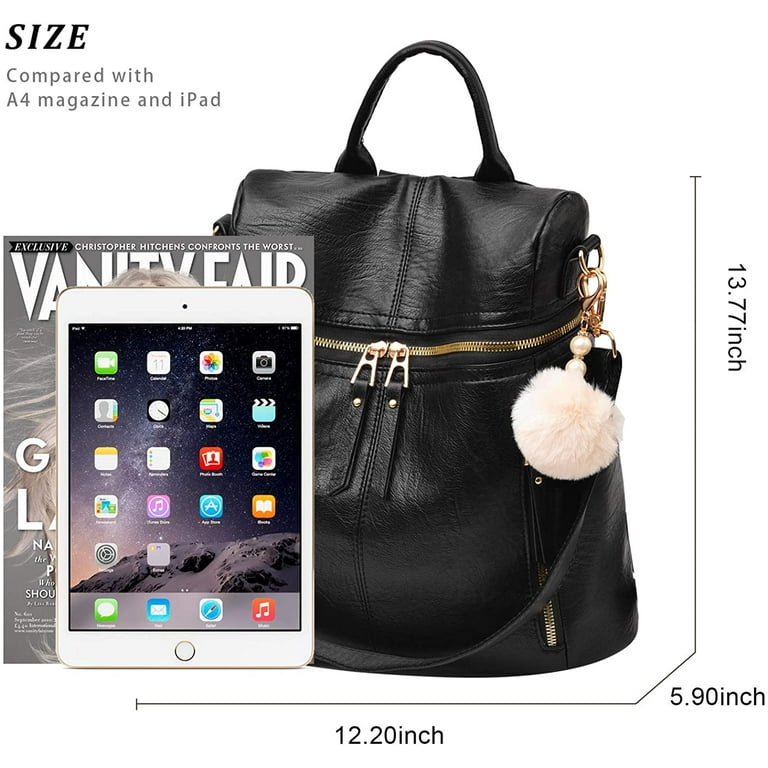 Backpack Purse for Women Large Capacity Multipurpose Travel Bag Leather Backpack Shoulder Bag Girls Backpack Schoolbag